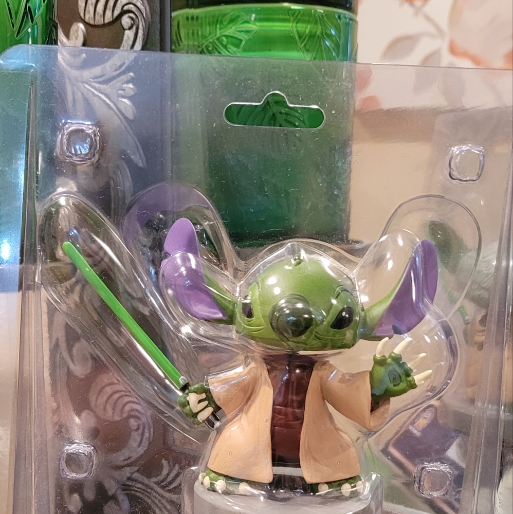 Disney bobble head STICH as YODA